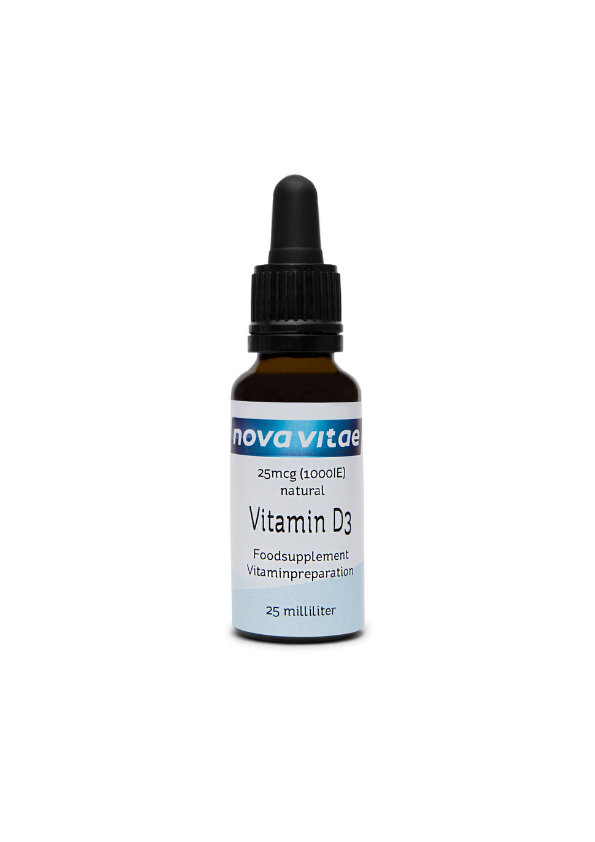 Dabīgais D3 vitamīns MCT eļļā 25ml (1000 IE/1 pilienā)