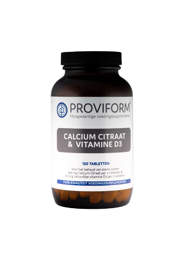 Organiskais kalcijs ar D3 vitamīnu, 120 tabletes