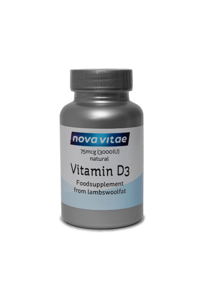 Dabīgais D3 vitamīns 75mcg (3000IU/1 kapsulā)